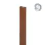 Alu prečne deske - 80 x 20 mm - barva: rjava, dolžina: 100 cm, višina: 8 cm