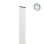 Alu prečne deske - 80 x 20 mm - barva: siva, dolžina: 300 cm, višina: 8 cm