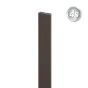 Alu prečne deske - 80 x 20 mm - barva: čokoladno rjava, dolžina: 100 cm, višina: 8 cm