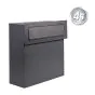 Poštni nabiralnik za aluminijasto ograjo - Barva: antracit RAL 7016, Širina: 37,5 cm, Višina: 38 cm, Globina: 15 cm