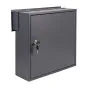 Poštni nabiralnik za aluminijasto ograjo - Barva: antracit RAL 7016, Širina: 37,5 cm, Višina: 38 cm, Globina: 15 cm