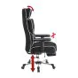 Gaming stol Nimbus – mere: 72,5 x 121–127 x 80 cm, barva: črna