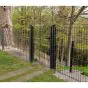 Vrata-žična rešetka David 1 - krilna, 97 cm široka - cinkano ali barvano: barvano antracit, višina v cm: 183, širina v cm: 97, Teža v kg: 37,22