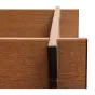 WPC visoka greda Tina – barva: videz lesa, mere (D × Š × V): 150 × 70 × 75 cm