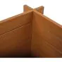 WPC visoka greda Tina – barva: videz lesa, mere (D × Š × V): 150 × 70 × 75 cm
