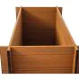 WPC visoka greda Tina – barva: videz lesa, mere (D × Š × V): 150 × 70 × 75 cm