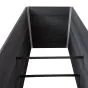 WPC visoka greda Nina – barva: temno siva, mere (D × Š × V): 160 × 70 × 75 cm