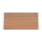 WPC visoka greda Nina – barva: videz lesa, mere (D × Š × V): 160 × 70 × 75 cm