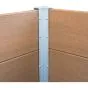 WPC visoka greda Nina – barva: videz lesa, mere (D × Š × V): 160 × 70 × 75 cm