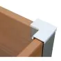 WPC visoka greda Nina – barva: videz lesa, mere (D × Š × V): 160 × 70 × 75 cm