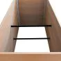 WPC visoka greda Nina – barva: videz lesa, mere (D × Š × V): 160 × 70 × 75 cm