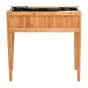 Lesena visoka greda Leonie – višina: 80 cm, širina: 40 cm, dolžina: 83 cm, material: macesen