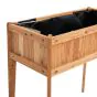 Lesena visoka greda Leonie – višina: 80 cm, širina: 40 cm, dolžina: 83 cm, material: macesen