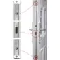 Hišna vrata iz umetne mase model Modern 1 – 1000 x 2100 mm (š x v) Odpiranje: znotraj levo – levo po DIN-u