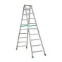 Aluminijasta A-lestev s stopnicami Light Star - Število stopnic: 10, teža v kg: 13,6, B (cm): 223, C (cm): 184, D (cm): 15,5, E (cm): 62, F (cm): 323, H (cm): 241