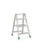 Aluminijasta A-lestev s stopnicami Light Star - Število stopnic: 4, teža v kg: 5,4, B (cm): 80, C (cm): 72, D (cm): 15,5, E (cm): 44, F (cm): 280, H (cm): 87