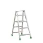 Aluminijasta A-lestev s stopnicami Light Star - Število stopnic: 5, teža v kg: 6,6, B (cm): 103, C (cm): 90, D (cm): 15,5, E (cm): 47, F (cm): 303, H (cm): 112