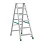 Aluminijasta A-lestev s stopnicami Light Star - Število stopnic: 6, teža v kg: 7,8, B (cm): 130, C (cm): 113, D (cm): 15,5, E (cm): 50, F (cm): 230, H (cm): 141