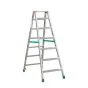 Aluminijasta A-lestev s stopnicami Light Star - Število stopnic: 7, teža v kg: 9,0, B (cm): 154, C (cm): 125, D (cm): 15,5, E (cm): 53,5, F (cm): 254, H (cm): 166