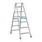 Aluminijasta A-lestev s stopnicami Light Star - Število stopnic: 7, teža v kg: 9,0, B (cm): 154, C (cm): 125, D (cm): 15,5, E (cm): 53,5, F (cm): 254, H (cm): 166