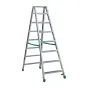 Aluminijasta A-lestev s stopnicami Light Star - Število stopnic: 8, teža v kg: 10,4, B (cm): 176, C (cm): 144, D (cm): 15,5, E (cm): 56, F (cm): 276, H (cm): 190