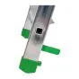 Aluminijasta A-lestev s stopnicami Light Star - Število stopnic: 5, teža v kg: 6,6, B (cm): 103, C (cm): 90, D (cm): 15,5, E (cm): 47, F (cm): 303, H (cm): 112