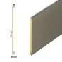 Sendvič panel  Protect - Barva: antracit, Izvedba: obojestransko gladka, Dolžina: 250 cm, Višina: 61 cm, Debelina profila: 3,9 cm