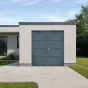Aluminijasta stranska vhodna vrata, 1-krilna - mere: 1000 x 2000 mm (Š x V), barva: antracit RAL 7016, omejevalnik: znotraj desno - DIN desno