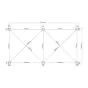 Pergola Dallas z LED in sončno zaščito - barva: antracit, dolžina: 6000 mm, širina: 3000 mm, višina: 2500 mm