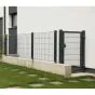 Vrata Vario s cevnim okvirjem, enokrilna - Opis: barvano antracit, Höhe in cm: 83, Skupna širina v cm: 220, Prehodna širina v cm: 200