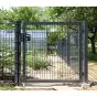 Vrata Vario s cevnim okvirjem, enokrilna - Opis: barvano antracit, Höhe in cm: 83, Skupna širina v cm: 220, Prehodna širina v cm: 200