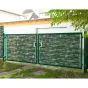 Vrata Vario s cevnim okvirjem, dvokrilna - Opis: Zeleno ali antracit, Višina v cm: 143, Skupna širina v cm: 216, Prehodna širina v cm: 200