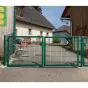 Vrata Vario s cevnim okvirjem, dvokrilna - Opis: Zeleno ali antracit, Höhe in cm: 203, Skupna širina v cm: 266, Prehodna širina v cm: 250