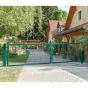 Vrata Vario s cevnim okvirjem, dvokrilna - Opis: Zeleno ali antracit, Višina v cm: 123, Skupna širina v cm: 216, Prehodna širina v cm: 200