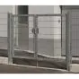 Vrata Vario s cevnim okvirjem, dvokrilna - Opis: Pocinkana vrata, Višina v cm: 83, Skupna širina v cm: 316, Prehodna širina v cm: 300
