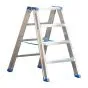 Aluminijasta A-lestev s stopnicami mod. SL - število prečk: 4, višina pribl. m: 0,97, širina m: 54, teža kg: 6,50