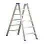 Aluminijasta A-lestev s stopnicami mod. SL - število prečk: 6, višina pribl. m: 1,43, širina m: 59, teža kg: 9,50
