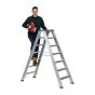 Aluminijasta A-lestev s stopnicami mod. SL