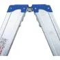 Aluminijasta A-lestev s stopnicami mod. SL - število prečk: 4, višina pribl. m: 0,97, širina m: 54, teža kg: 6,50