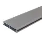 Deske za teraso iz aluminija - dolžina: 3000 mm, prerez: 144 x 27 mm, barva: siva