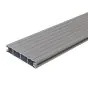 Deske za teraso iz aluminija - dolžina: 3000 mm, prerez: 144 x 27 mm, barva: siva