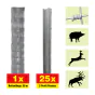 Gozdni ograja 50 m komplet Taurus gozdarstvo - višina: 160 cm, vključno z 25 Z-stolpi, horizontalni žici: 23