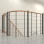 Parapetna ograja za Mod Washington - dolžina: 100 cm, višina: 90 cm, barva: srebrna, vrsta lesa: bukev.