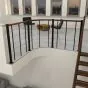Parapetna ograja za Mod Washington - dolžina: 100 cm, višina: 90 cm, barva: črna, vrsta lesa: oreh 