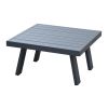 kvadratna klubska mizica Lissabon iz aluminija - barva: antracit, mere: 710 x 710 x 380 mm