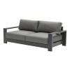 lounge sofa 3-sed London iz aluminija - barva: antracit, mere: 2150 x 840 x 670 mm