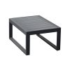 stranska miza Lissabon iz aluminija - barva: antracit, mere: 690 x 500 x 320 mm