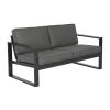 Vrtna sofa Madrid 2-sed iz aluminija - barva: anthrazit, globina: 780 mm, širina: 1550 mm, višina: 700 mm, višina sedenja: ca. 430 mm