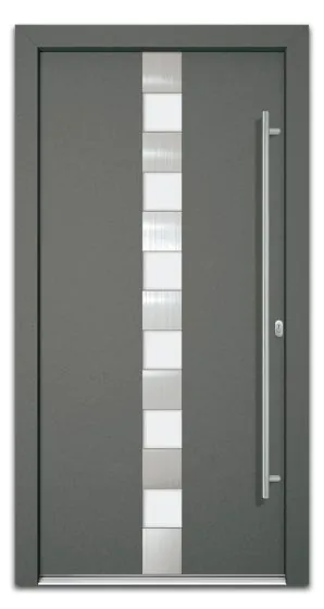 Vhodna vrata Alu Pro - Jupiter - 1100 x 2100 mm (š x v) - Barva: antracit, Odpiranje znotraj: desno DIN-u