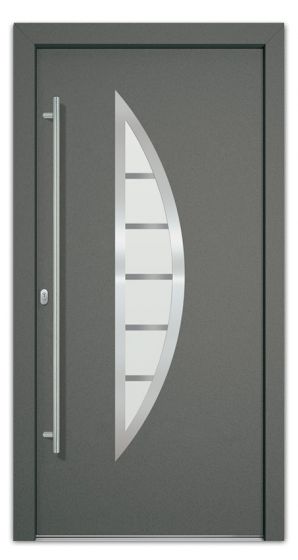 Vhodna vrata Alu Pro - Luna - 1100 x 2100 mm (širina x višina) - barva: antracit, odpiranje znotraj: levo